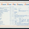 LUNCHEON [held by] CUNARD LINE [at] "R.M.S. ""LUCANIA""" (SS;)