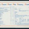 LUNCHEON [held by] CUNARD LINE [at] "R.M.S. ""LUCANIA""" (SS;)