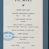 NINTH ANNUAL DINNER OF MASTERS' AND PAST MASTERS' ASSOCIATION [held by] SIXTH MASONIC DISTRICT [at] HOTEL SAVOY (HOTEL;)