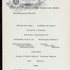 DINNER [held by] NORDDEUTSCHER LLOYD BREMEN [at] EN ROUTE ABOARD KAISER WILHELM DER GROSSE (SS;)