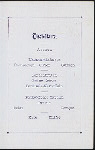 BANQUET PREIS KEGELNS (BOWLING PRIZE?) [held by] VEREINIGTE KEGEL-CLUBS DEUTSCHER LIEDERKRANS [at] "NEW YORK, NY"