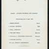 DINNER [held by] NORDDEUTSCHER LLOYD BREMEN [at] SS KAISER WILHELM DER GROSSE (SS;)