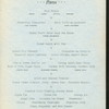 DINNER [held by] HOWARD HOUSE [at] "MALONE, NY" (HOTEL;)