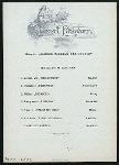 DINNER; [held by] NORDDEUTSCHER LLOYD BREMEN [at] DAMPFER KAISER WILHELM DER GROSSE; (SS;)