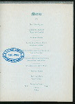ANNUAL BANQUET [held by] ALPHA OF ZETA PSI [at] "DELMONICO'S, NEW YORK, NY" (REST.)