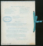 ANNUAL BANQUET [held by] ALPHA OF ZETA PSI [at] "DELMONICO'S, NEW YORK, NY" (REST.)