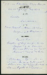 DINNER [held by] OCCIDENTAL AND ORIENTAL STEAMSHIP CO. [at] EN ROUTE ABOARD S.S. DORIC (SS;)