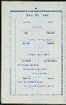 DINNER [held by] PACIFIC MAIL STEAMSHIP CO. [at] EN ROUTE ABOARD PANAMA LINE STEAMSHIP CITY OF PARA (SS;)