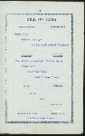 DINNER [held by] PACIFIC MAIL STEAMSHIP CO. [at] EN ROUTE ABOARD PANAMA LINE STEAMSHIP CITY OF PARA (SS;)