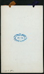 BANQUET OF THE FIFTY NINTH ANNUAL CONVENTION [held by] CHI PSI FRATERNITY [at] "HOLLAND HOUSE, NEW YORK, NY" (HOTEL;)