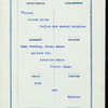 DINNER [held by] PACIFIC MAIL STEAMSHIP CO. [at] EN ROUTE ABOARD PANAMA LINE STEAMSHIP CITY OF PARA (SS;)