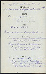 DINNER [held by] OCCIDENTAL AND ORIENTAL STEAMSHIP CO. [at] EN ROUTE ABOARD S.S. DORIC (SS;)