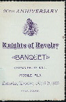 26TH ANNIVERSARY BANQUET [held by] KNIGHTS OF REVELRY [at] "GERMAN RELIEF HALL, MOBILE AL" (OTHER (PRIVATE CLUB?);)