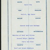 DINNER [held by] PACIFIC MAIL STEAMSHIP CO. [at] EN ROUTE ABOARD PANAMA LINE STEAMSHIP CITY OF PARA (SS;)