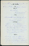 DINNER [held by] OCCIDENTAL AND ORIENTAL STEAMSHIP CO. [at] EN ROUTE ABOARD S.S. DORIC (SS;)