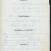 DINNER [held by] OCCIDENTAL AND ORIENTAL STEAMSHIP CO. [at] EN ROUTE ABOARD S.S. DORIC (SS;)