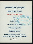 BREAKFAST [held by] HOTEL NETHERLAND [at] "NEW YORK, NY" (HOTEL;)