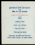 BREAKFAST [held by] HOTEL NETHERLAND [at] "NEW YORK, NY" (HOTEL;)