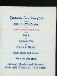 BREAKFAST [held by] HOTEL NETHERLAND [at] "NEW YORK, NY" (HOTEL;)