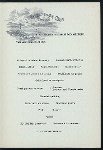 DINNER [held by] NORDDEUTSCHER LLOYD BREMEN [at] "DAMPFER ""KAISER WILHELM DER GROSSE""" (SS;)