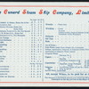 BREAKFAST [held by] CUNARD LINE [at] "R.M.S. ""LUCANIA""" (SS;)