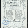 BANQUET TO THE NATIONAL ASSOCIATION OF MANUFACTURERS [held by] CITIZENS MECHANICS BUILDING [at] "MECHANICS' HALL, BOSTON, MA" (OTHER (HALL);)