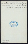 FAREWELL DINNER GIVEN BY MR. THOMAS HASTINGS BEFORE HIS MARRIAGE TO MISS HELEN BENEDICT] [held by] [MR. THOMAS HASTINGS] [at] "SHERRY'S, NEW YORK, NY" (REST;)