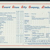 LUNCHEON [held by] CUNARD LINE [at] EN ROUTE ABOARD R.M.S. LUCANIA (SS;)