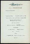 DINNER [held by] NORDDEUTSCHER LLOYD BREMEN [at] SS KAISER WILHELM DER GROSSE (SS;)