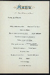 DINNER [held by] NORDDEUTSCHER LLOYD BREMEN [at] SS KAISER WILHELM DER GROSSE (SS;)