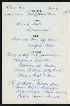 DINNER [held by] OCCIDENTAL & ORIENTAL STEAMSHIP COMPANY [at] SS DORIC (SS;)