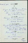 DINNER [held by] OCCIDENTAL & ORIENTAL STEAMSHIP COMPANY [at] SS DORIC (SS;)