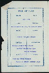 DINNER [held by] PACIFIC MAIL STEAMSHIP COMPANY [at] EN ROUTE ABOARD CITY OF PARA (SS;)