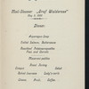 DINNER [held by] HAMBURG-AMERICAN LINE [at] EN ROUTE ABOARD POST-DAMPFER (MAIL STEAMER) GRAF WALDERSEE (SS;)