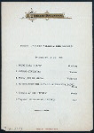 DINNER] [held by] NORDDEUTSCHER LLOYD BREMEN [at] SCHNELLDAMPFER DAISER WILHELM DER GROSSE (SS;)