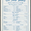 MENU [held by] LA NOCHE BUENA [at]  (REST;)