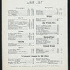 DINNER [held by] CENTRAL RESTAURANT [at] "143 LIBERTY STREET, NY" (REST;)