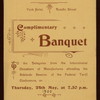 COMPLIMENTARY BANQUET TO DELEGATES [held by] S.A. CHAMBER OF MANUFACTURERS [INC.] [at] "YORK HOTEL,RUNDLE ST. ADELAIDE,[AUSTRALIA]" (HOTEL)