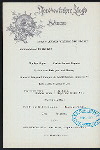 DINNER [held by] NORDDEUTSCHER LLOYD BREMEN [at] SS KAISER WILHELM DER GROSSE (SS;)