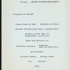 DINNER [held by] NORDDEUTSCHER LLOYD BREMEN [at] "DAMPFER ""WILHELM DER GROSSE""" (SS;)