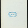ANNUAL BANQUET [held by] MASSACHUSETTS MEDICAL SOCIETY [at] "MECHANICS HALL, [BOSTON, MA];" (OTHER;)