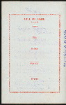 SOMMERFEST A.U. 41 [held by] AMBLICHES ATZUNGS-PROTOKOLL [at] "SCHLARAFFIA CLUB, NEW YORK, NY" (OTHER (CLUB);)