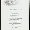 DINNER [held by] NORDDEUTSCHER LLOYD BREMEN [at] "DAMPFER ""LAHN""" (SS;)