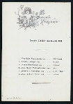 DINNER [held by] NORDDEUTSCHER LLOYD BREMEN [at] "DAMPFER ""LAHN""" (SS;)