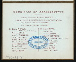 SIXTH ANNIVERSARY BANQUET [held by] AMERICAN CHAMBER OF COMMERCE OF PARIS [at] "HOTEL CONTINENTAL, [PARIS, FRANCE]" (FOR;)