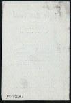 DINNER [held by] IMPERIAL HOTEL LIMITED [at] "TOKYO, JAPAN" (FOR;)