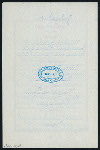 DINNER [held by] PACIFIC MAIL STEAMSHIP COMPANY [at] SS CITY OF RIO DE JANEIRO (SS;)