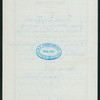 DINNER [held by] PACIFIC MAIL STEAMSHIP COMPANY [at] SS CITY OF RIO DE JANEIRO (SS;)