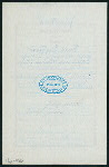 DINNER [held by] PACIFIC MAIL STEAMSHIP COMPANY [at] SS CITY OF RIO DE JANEIRO (SS;)