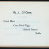 BREAKFAST [held by] CROSBY'S RESTAURANT [at] "19 SCHOOL STREET, BOSTON, [MA];" (REST;)